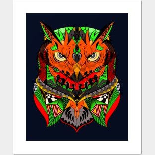 Owl zentangle design Posters and Art